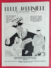 Publicité presse: Vêtements BELLE JARDINIERE ill THIERRY Parfum CONCRETA   1928