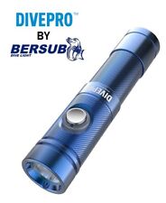 Lampe de plongée Divepro S10 by Bersub Bleu Rechargeable 1000 Lumens