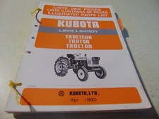 Catalogue liste pièces détaché TRACTEUR KUBOTA L245 L245DT 1980 Bilingue