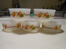 5 ramequins motif légumes