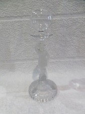 Lampe dentellière Provençale à huile verre moulé Portieux Porteur d'eau 29,8cm