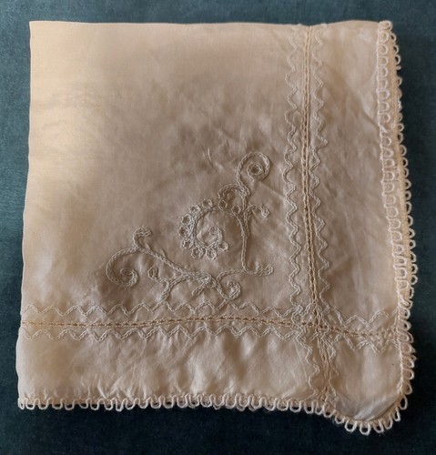 Pochette ancienne pongé - ancienne, en