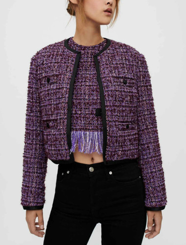 Maje women purple wool - purple,