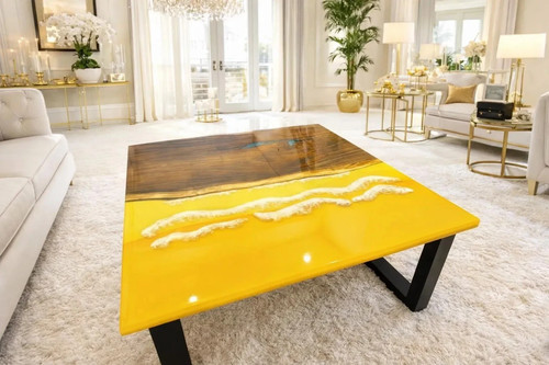 Yellow ocean epoxy resin - yellow,