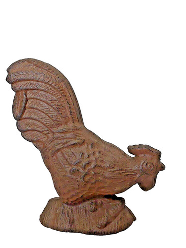 Coq fonte statue - statue,