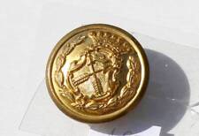 RARE BOUTON UNIFORME MILITAIRE - DOUBLE COURONNE + FLECHE CROISÉE LAURIER D:21mm