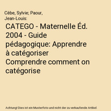 CATEGO - Maternelle Éd. 2004