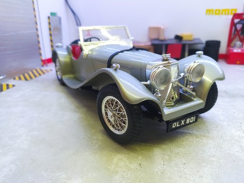Jaguar ss100 bburago en - 1/18,