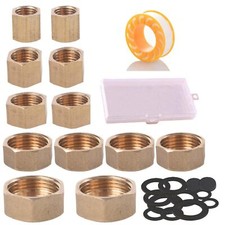 12pcs Nourrice Plomberie Bouchons d'Étanchéité 3/4 Bouchon Aveugle 1/2 Pouce ...