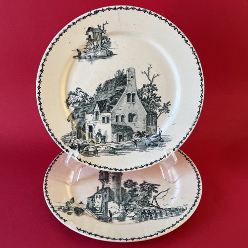 Assiettes anciennes creil - assiettes, &
