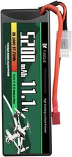 Lipo Batterie 3S 11.1V 5200mAh 100C T-Plug pour RC Voiture Avion Quadcopter