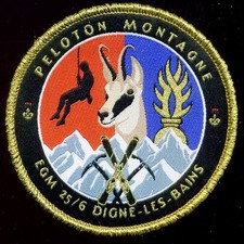 GENDARMERIE / EGM 25 / 6 DIGNE LES BAINS PELOTON MONTAGNE - TISSU