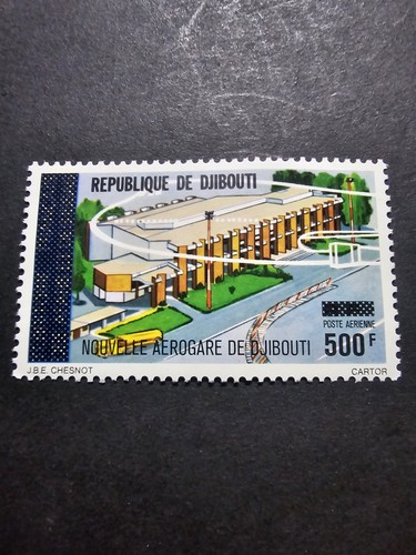 Timbre djibouti aérogare - timbre,