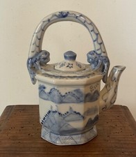 theière chinoise bleue