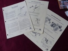 prospectus : caractéristiques des tracteurs I H  / les attelages