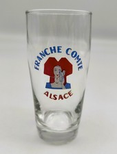 ? Verre FRANCHE-COMTÉ ALSACE ?? – vintage régional – collection bistrot ?