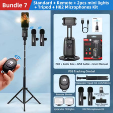 "Stabilisateur Téléphone IA Suivi Visage 360° Bureau Trépied Vlog Live"