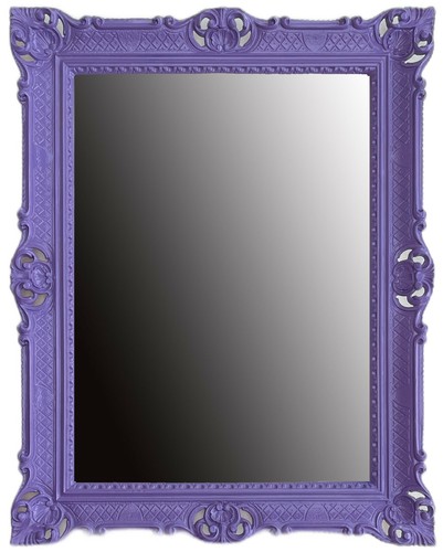 Miroir baroque mural violet - miroir,