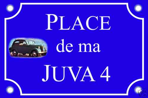Plaque rue voiture renault - de,