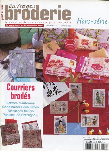 Ouvrages broderie courriers - broderie,