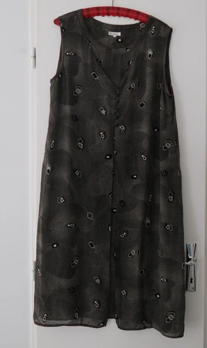 Robe droite sans manches - , à