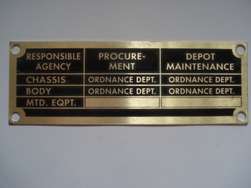 Panneau type jeep m38 - panneau,