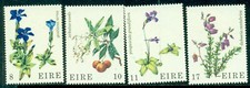 Ireland 1978 Flowers   Gentiana  Arbutus Pinguicula  Daboecia 4 values    MNH