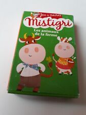 paquet de carte jeu de paires mistigri les animaux de la ferme