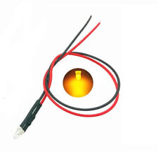 1x Ampoule LED Luciole ORANGE diode Pré Câblé 3mm haute luminosité 12V