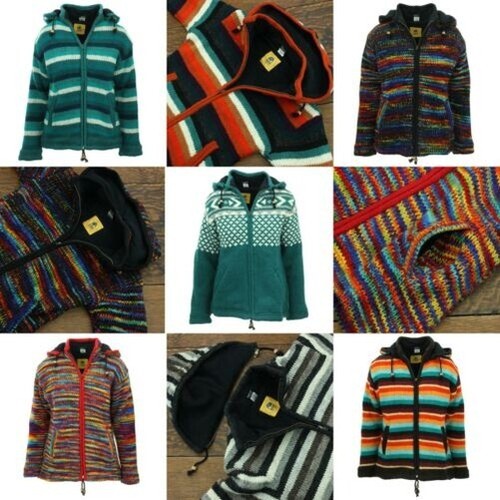 Veste capuche laine - en,