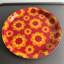 Plateau métal vintage 1970s