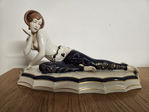 Statue art déco royal dux - statue,