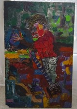 Acrylique Sur Contre Plaqué