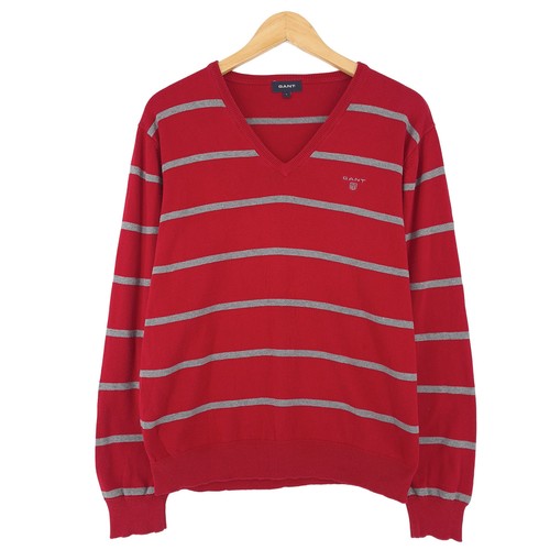 Gant vintage pull rouge rayé - vintage,