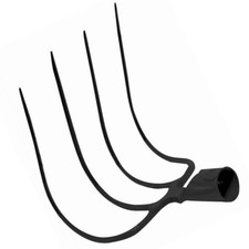 Houe de Bouse 4 Dents sans Tige, Fourche A Foin Fourche Gartengabel Noir