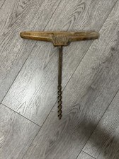 ANCIENNE VRILLE MANUELLE DE CHARPENTIER(PERCAGE POUTRES A CHEVILLE BOIS)D'EPOQUE