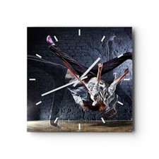 Horloge murale en verre