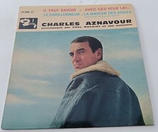 45t Charles Aznavour Il faut savoir Avec ces yeux là !... Le Carillonneur