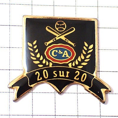 Ancien insigne épingle batte