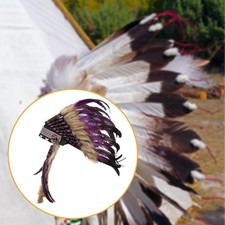 Coiffe en plumes d'inspiration indienne pour festival de danse de