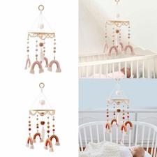 Mobile pour berceau de bébé, cloche de lit suspendue en bois, jouet de