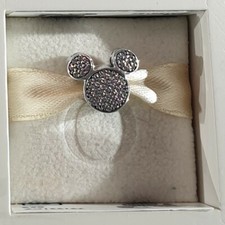 Clip PANDORA PAVE Tête MICKEY Disneyland Paris 791931CZ
