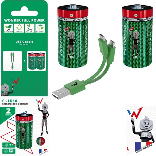 Piles rechargeables via usb - 2,