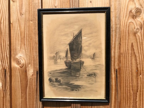Ancien tableau réalisé - , au