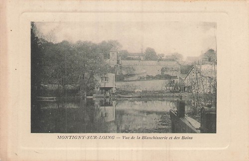 Montigny sur loing vue de - loing,