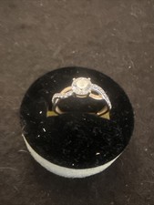 Bague en or jaune  9k 375 avec Pierre