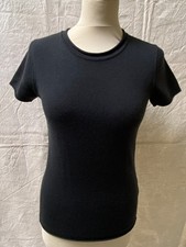 Neuf pull noir anthracite 40 maille laine soie cachemire ARMANI collezioni
