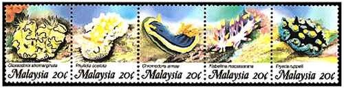 Timbres faune marine malaisie - faune,