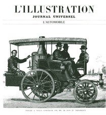 Publicité ancienne  automobile  voiture à vapeur issue de magazine 1987