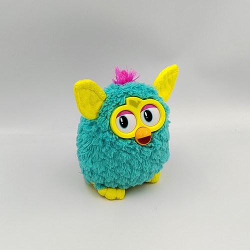 Peluche furby bleu jaune 2013 - peluche,